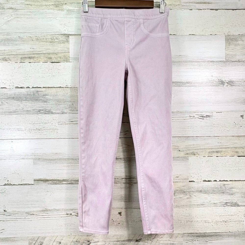 Spanx Ankle Jean Leggings Womens S Pink Slim Pull On Tummy Control Chic 27x24